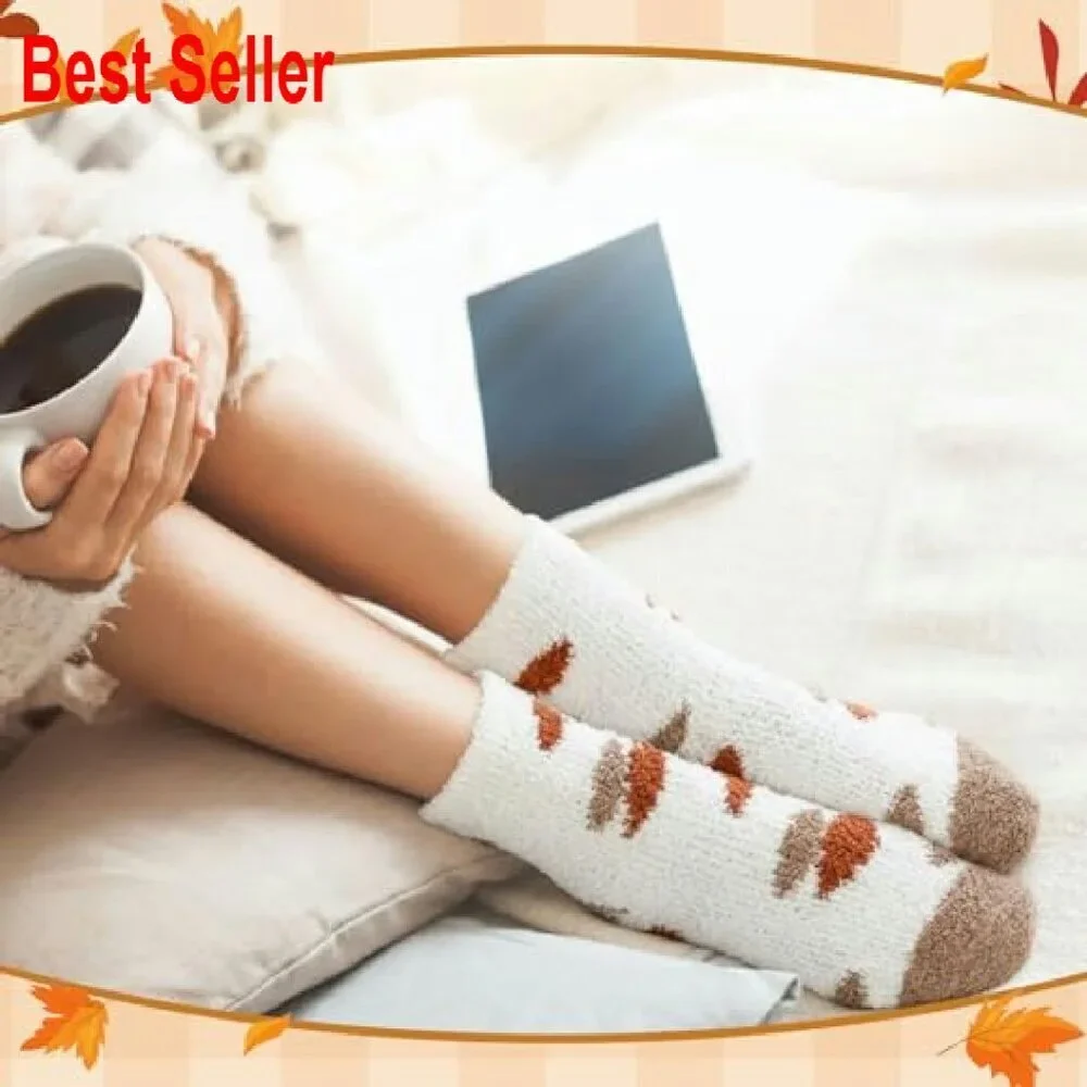 Fuzzy Socks Bulk 24 Pairs Winter Sleeping Slipper Socks Cozy Fleece Warm